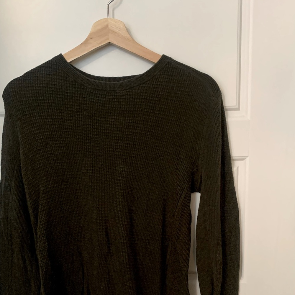 Olive Green Vince Waffle Tee